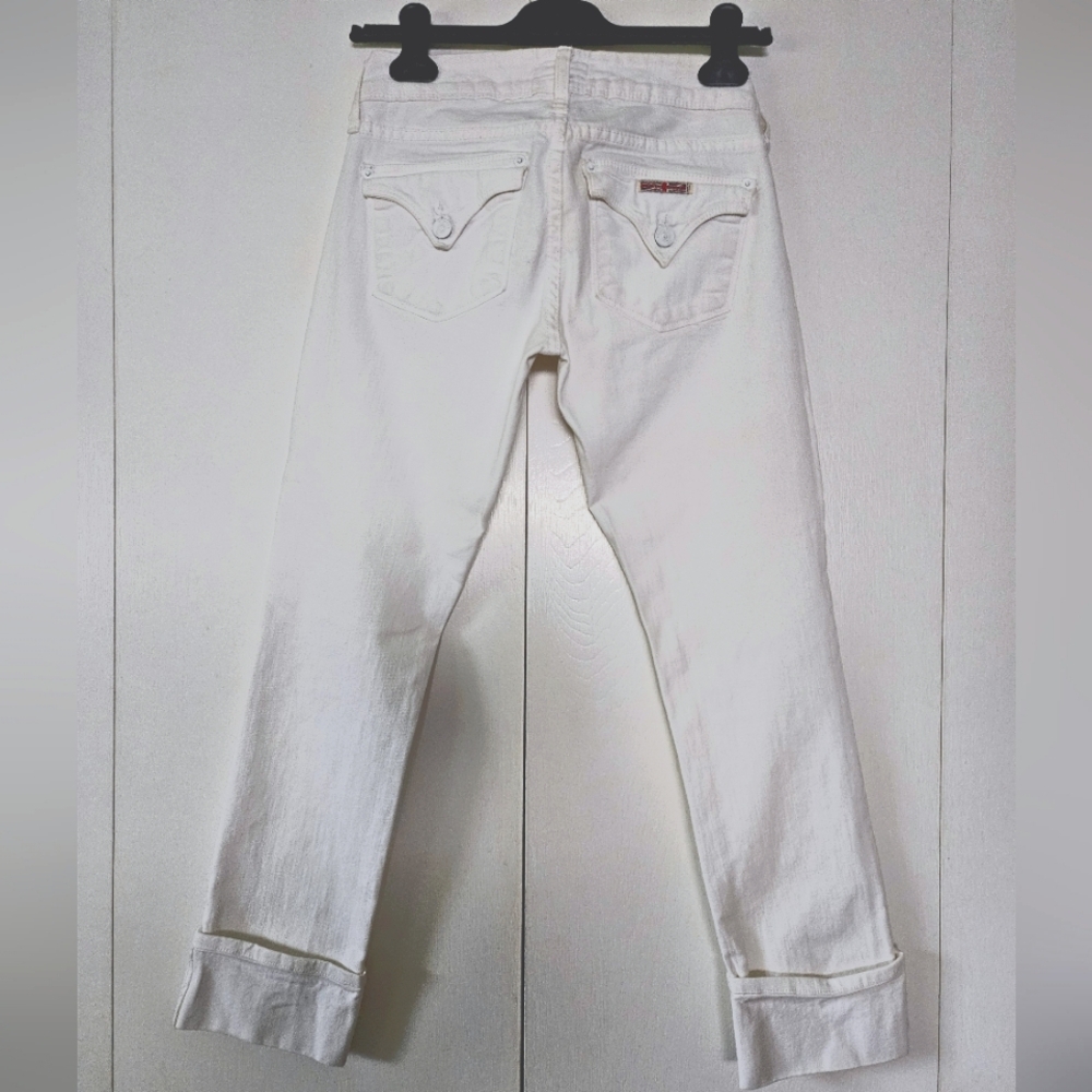 Hudson Cuffed Cropped Stretch Denim Jeans